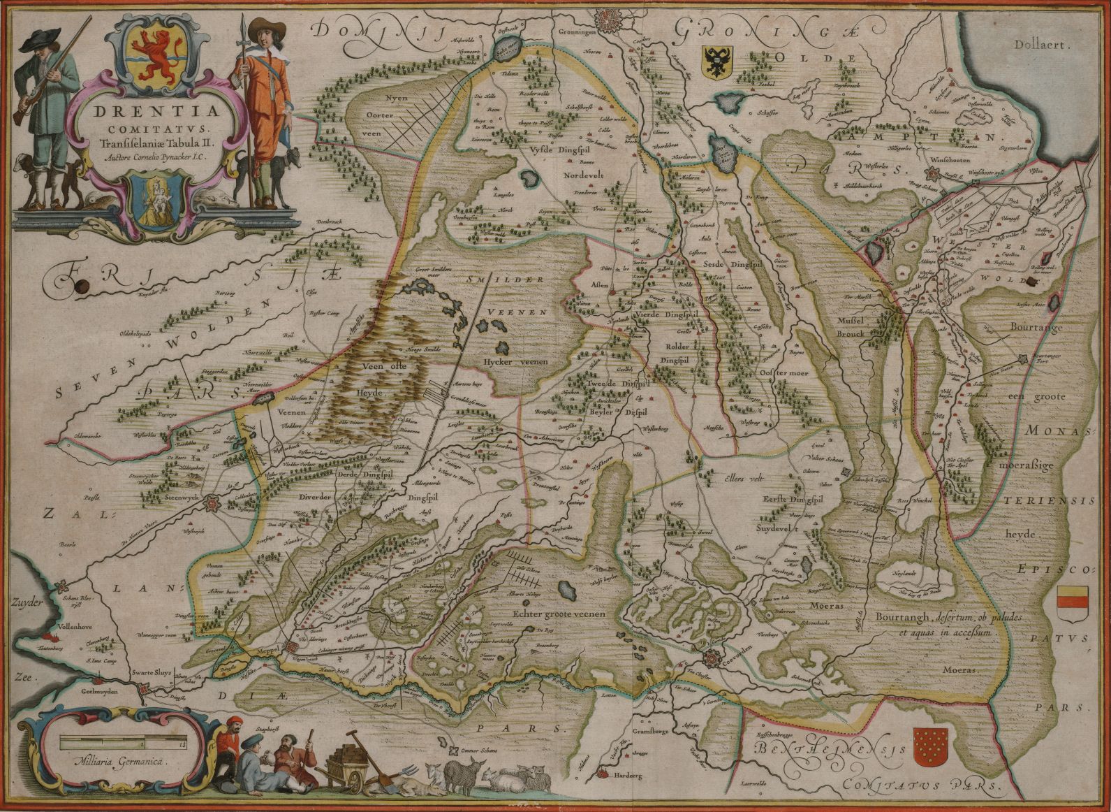 Click to enlarge Historical Map Drenthe 1634
